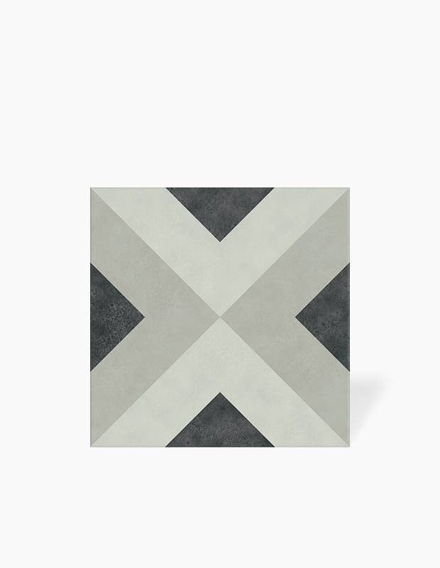 Carrelage Brienne Noir Charbon - Grès Cérame pour sol et mur - 15x15cm - DC2025052