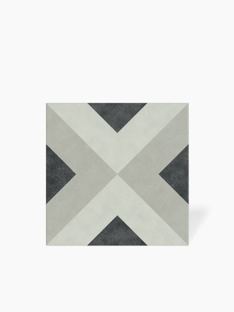 Carrelage Brienne Noir Charbon - Grès Cérame pour sol et mur - 15x15cm - DC2025052