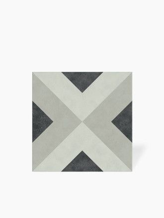 Carrelage Brienne Noir Charbon - Grès Cérame pour sol et mur - 15x15cm - DC2025052