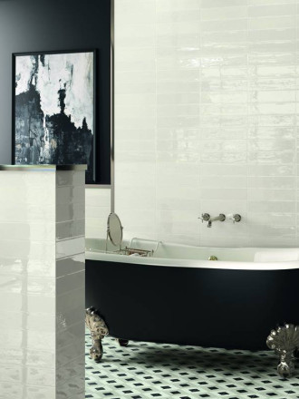 Carrelage Brienne Noir Charbon - Grès Cérame pour sol et mur - 15x15cm - DC2025052