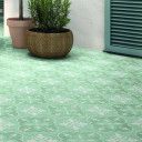 Carrelage Nouma Vert d'Eau - Grès Cérame pour sol et mur - 15x15cm - DC2025053