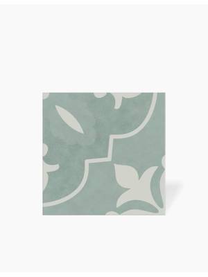 Carrelage Nouma Vert d'Eau - Grès Cérame pour sol et mur - 15x15cm - DC2025053