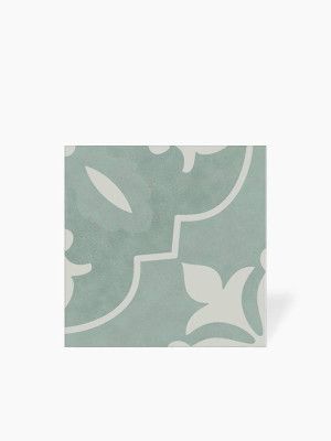 Carrelage Nouma Vert d'Eau - Grès Cérame pour sol et mur - 15x15cm - DC2025053 