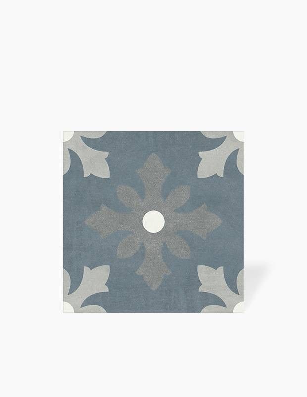 Carrezlage Dinaia Bleu et Gris - Grès Cérame pour sol et mur - 15x15cm - DC2025056