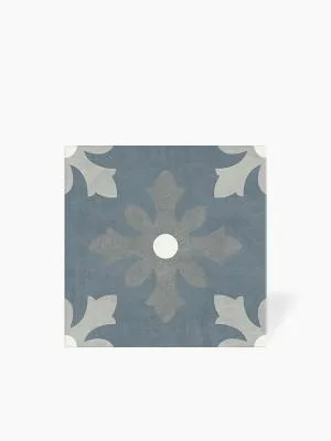 Carrezlage Dinaia Bleu et Gris - Grès Cérame pour sol et mur - 15x15cm - DC2025056