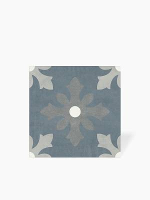Carrezlage Dinaia Bleu et Gris - Grès Cérame pour sol et mur - 15x15cm - DC2025056