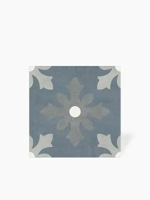 Carrezlage Dinaia Bleu et Gris - Grès Cérame pour sol et mur - 15x15cm - DC2025056 