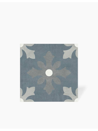 Carrezlage Dinaia Bleu et Gris - Grès Cérame pour sol et mur - 15x15cm - DC2025056