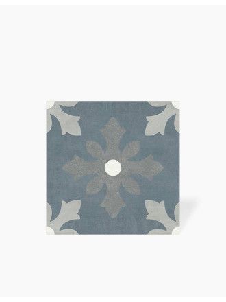 Carrezlage Dinaia Bleu et Gris - Grès Cérame pour sol et mur - 15x15cm - DC2025056