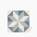 Carrelage Dinaia 2 - Bleu et Gris - Grès Cérame pour sol et mur - 15x15cm - DC2025057