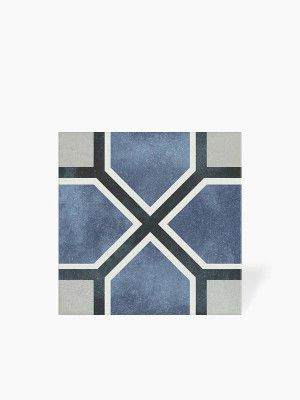 Carrelage Antoinette -  Bleu  - Grès Cérame pour sol et mur - 15x15cm - DC2025058 