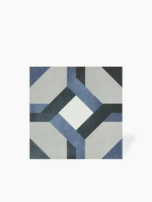 Carrelage Laura - Bleu - Grès Cérame pour sol et mur - 15x15cm - DC2025059