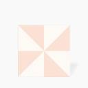 Carrelage Triangle Colorée en Grès Cérame Rose - 22.5x22.5cm - DC2025062