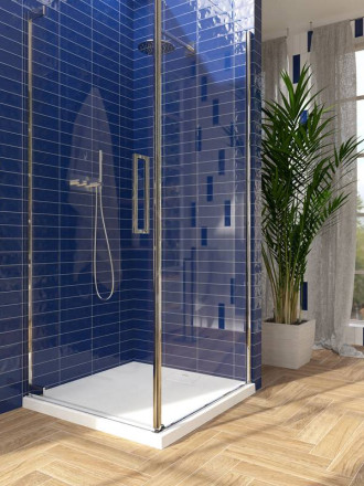 Faience Rectangulaire Brillante Embossée - Bleu Intense - 6.5x25cm - DC2025065