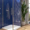 Faience Rectangulaire Brillante Embossée - Bleu Intense - 6.5x25cm - DC2025065