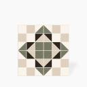 Carrelage Graphique Mosaique en Grès Cérame Vert - 22.5x22.5cm - DC2025071