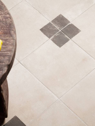 Carrelage en Grès Cérame  "Peint à la main " Motif Cube - 22.3x22.3cm - DC2025108