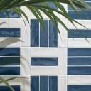 Carrelage " Reflet" finition Matte Rectangulaire - Bleu Intense - 4.8x14.6cm -DC2025101