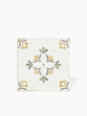 Faience Florale Brillante - Design 1 - 14.8X14.8cm - DC2025092