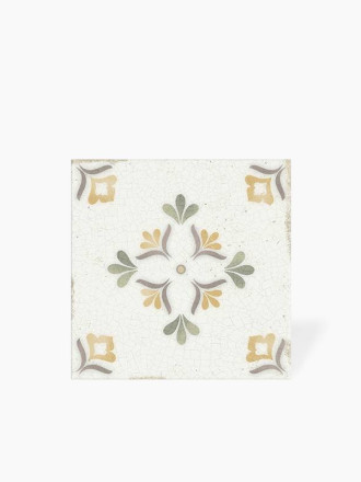 Faience Florale Brillante - Design 1 - 14.8X14.8cm - DC2025092