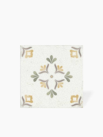 Faience Florale Brillante - Design 1 - 14.8X14.8cm - DC2025092
