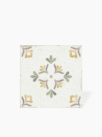 Faience Florale Brillante - Design 1 - 14.8X14.8cm - DC2025092