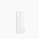 Faïence " Ellipse" Brillante Rectangulaire - Blanc - 4.8x14.6cm - DC2025091