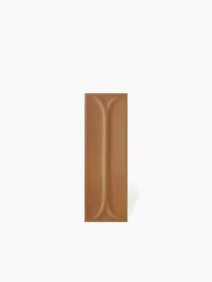 Faïence " Ellipse" Brillante Rectangulaire - Terracotta - 4.8x14.6cm - DC2025087