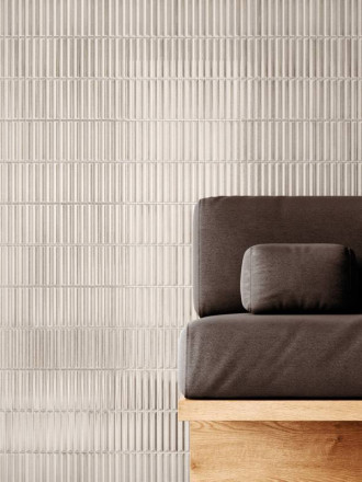 Faience " Kit Kat " Brillante Taupe - 20x20cm - DC2025086