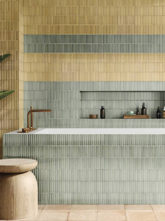 Faience " Kit Kat " Brillante Vert - 20x20cm - DC2025085