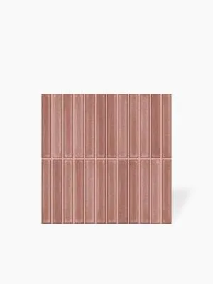 Faience " Kit Kat " Rouge Cerise - 20x20cm - DC2025083