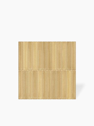 Faience " Kit Kat " Brillante Jaune Or - 20x20cm - DC2025082