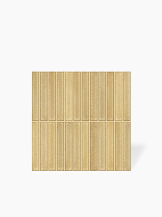 Faience " Kit Kat " Brillante Jaune Or - 20x20cm - DC2025082