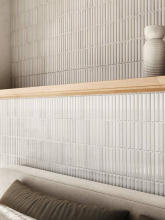 Faience " Kit Kat " Brillante Blanc - 20x20cm - DC2025081