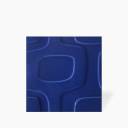 Faïence " Disco Vintage " Bleu électrique Brillant - 20x20cm - NT2025114