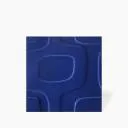 Faïence " Disco Vintage " Bleu électrique Brillant - 20x20cm - NT2025114