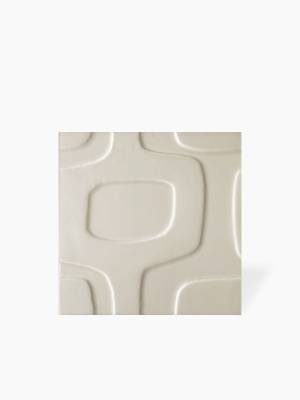 Faïence " Disco Vintage " Beige Mat - 20x20cm - NT2025116