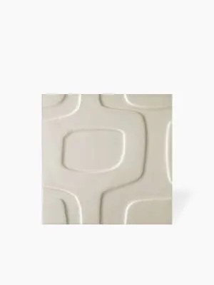 Faïence " Disco Vintage " Beige Mat - 20x20cm - NT2025116