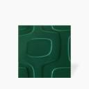 Faïence " Disco Vintage "Vert Emeraude Brillant - 20x20cm - NT2025117