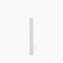 Faïence " Kaluma" Grand Format Rectangulaire Mat - Couleur Blanc - 5x50cm - NT2025124