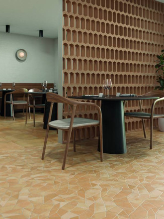 Carrelage " Design de Gaudi " modèle 1 - Sable - 25.5x25.5cm - NT2025140