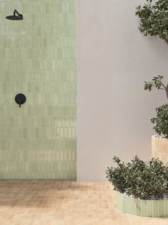 Carrelage Rectangulaire " Africana " - Vert Menthe - 5x15cm - NT2025131