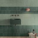 Carrelage Rectangulaire " Africana " - Vert Menthe - 5x15cm - NT2025131