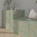 Carrelage Rectangulaire " Africana " - Vert Menthe - 5x15cm - NT2025131