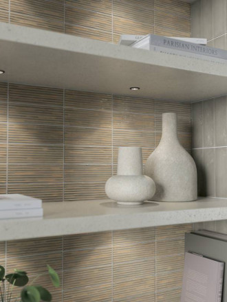 Carrelage Rectangulaire " Africana " - Gris Cendre - 5x15cm - NT2025130