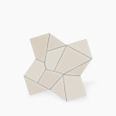 Carrelage " Design de Gaudi " modèle 1 - Blanc Polaire - 25.5x25.5cm - NT2025141