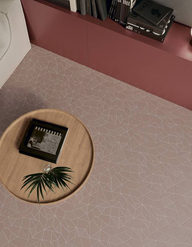 Carrelage " Design de Gaudi " modèle 1 - Taupe - 25.5x25.5cm - NT2025143