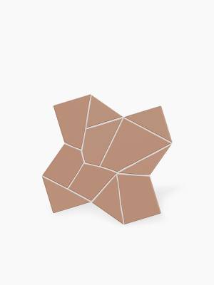 Carrelage " Design de Gaudi " modèle 1 - Taupe - 25.5x25.5cm - NT2025143 