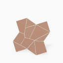 Carrelage " Design de Gaudi " modèle 1 - Taupe - 25.5x25.5cm - NT2025143