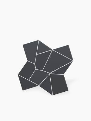 Carrelage " Design de Gaudi " modèle 1 - Gris Anthracite - 25.5x25.5cm - NT2025145 